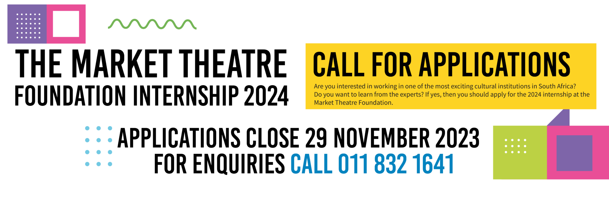 Internship Applications 2024 Market Theatre